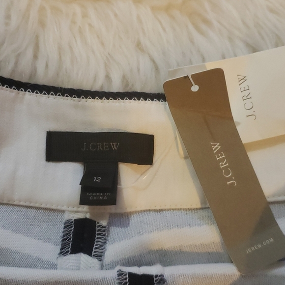 COPY - COPY - J. CREW NAVY  & WHITE  STRIPED SHORTS - Picture 4 of 5